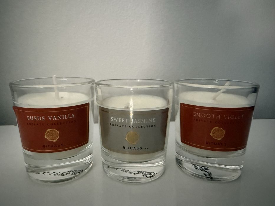 3 lumanari parfumate Rituals varianta mica Scented candels