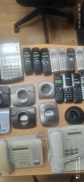 Panasonic  Безжични и стационарни телефони, 22 броя цена за всичко