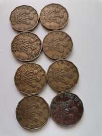 Три пенса.Англ.монети
