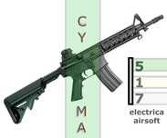 Pusca  a i r s o f t  M4 CYMA 517 AEG interne metal