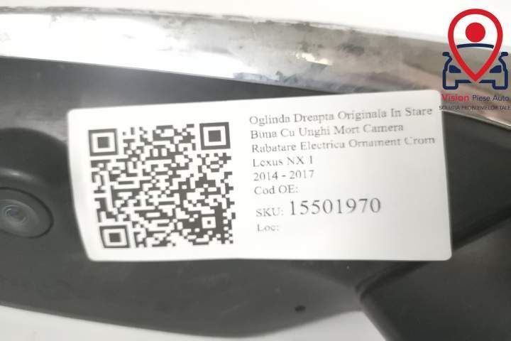 Oglinda Dreapta Originala In Stare Buna Cu Unghi Mort Camera Rabatare