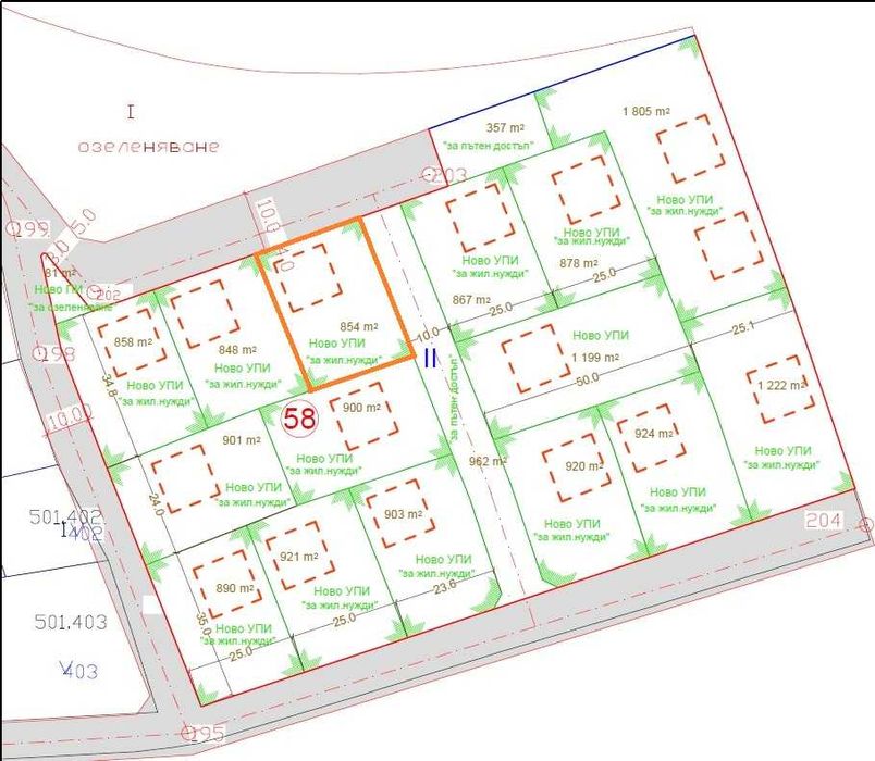 Парцел с ток, вода и канализация – Царева поляна, обл. Хасково