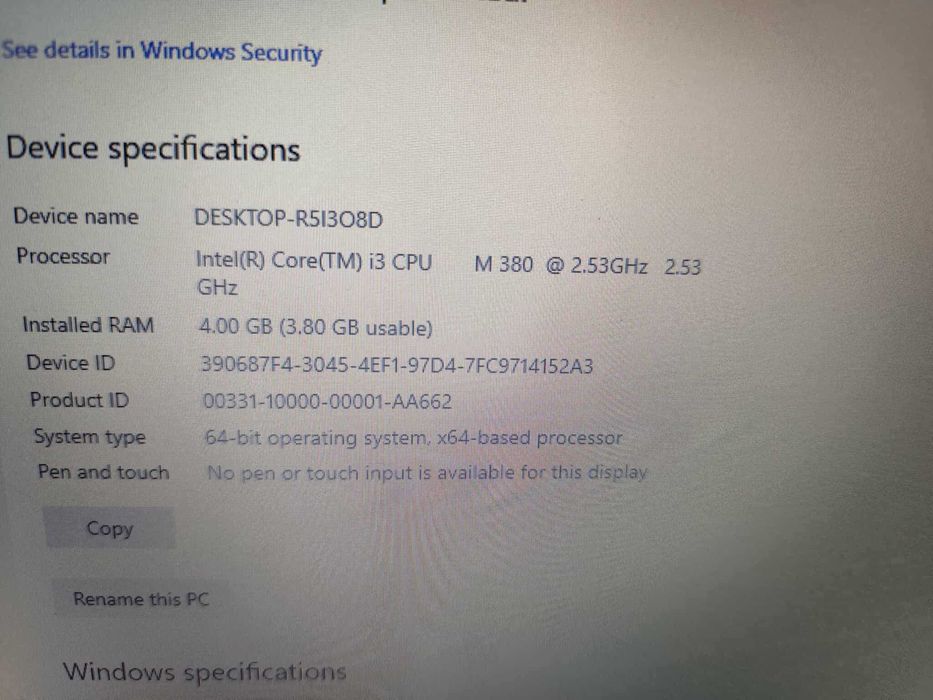 Laptop Dell Vostro 3700 I3, 4Gb Ram, ssd nou 240Gb, Garantie! Schimb!