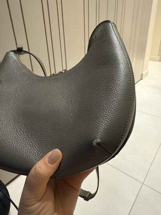 Кожена чанта Furla в зелено