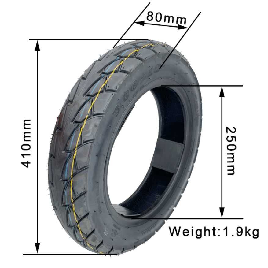 3.00-10 Cauciuc Premium Tubeless 16''