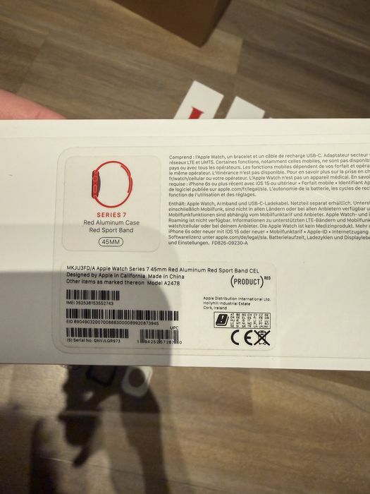 Apple watch series 7 red 45 mm