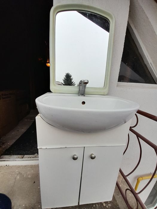 Masca chiuveta + baterie si oglinda