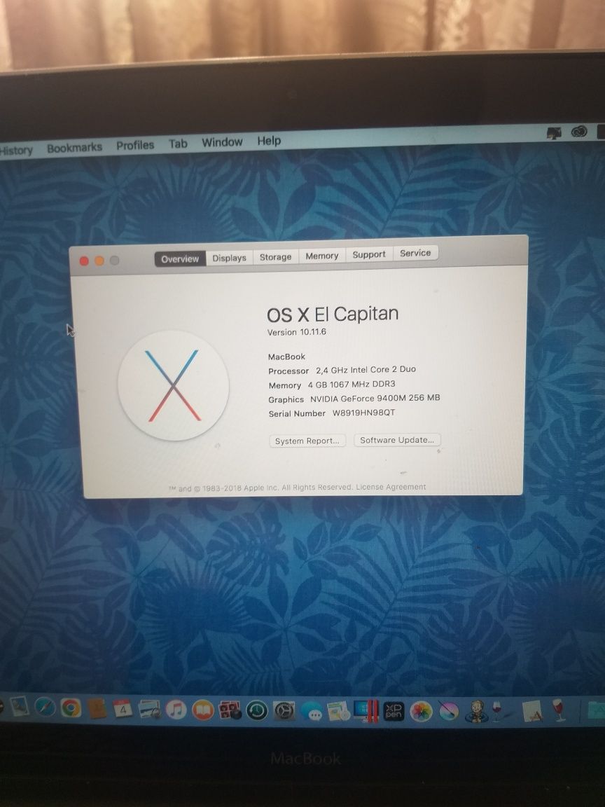 Apple Macbook  os