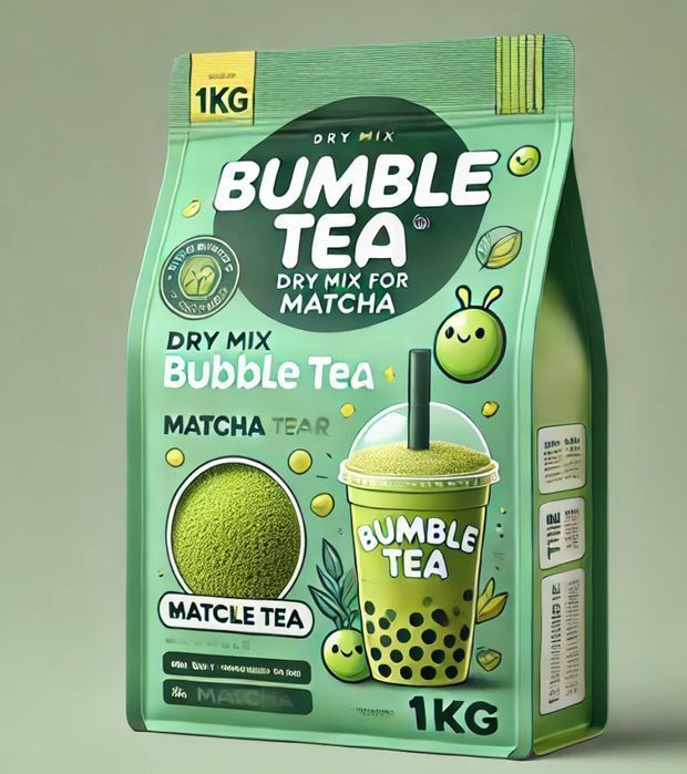 Матча Bumble ltea 1кг Джемы, Джуз Боллы, Шарики Боба, Бабл ти, Сиропы