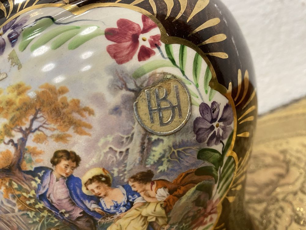 Белгийска порцеланова ваза  барок