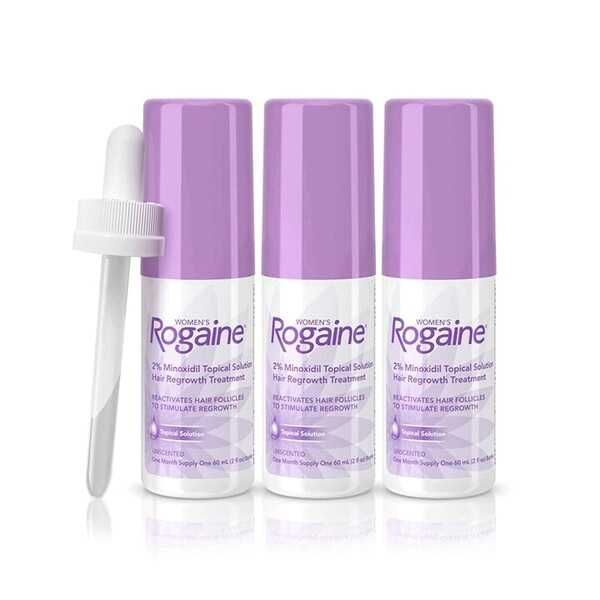 Minoxidil Rogaine 2%, Femei, Tratament 3 Luni  (Pipeta inclusa)