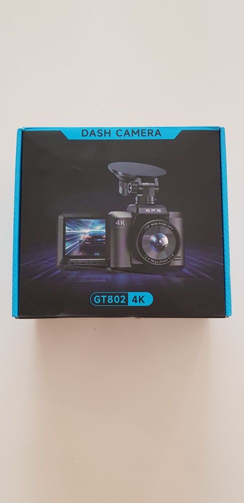 GT802 Dash Cam видеорегистратор – 4K + 1080P, Wi-Fi, GPS