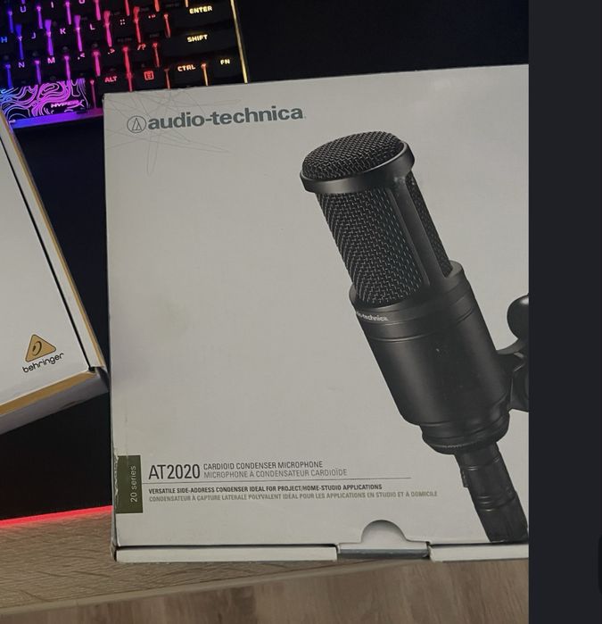 Audio-Technica AT2020 Microfon cu condensator pentru studio