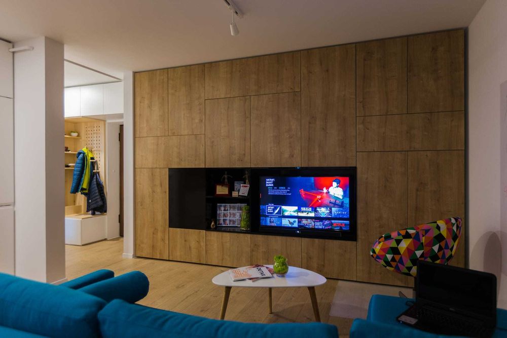 Apartament 2 camere  cu design minimalist, complet mobilat in bloc nou