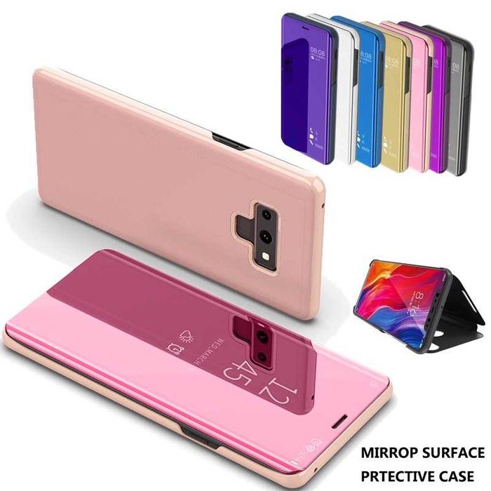 Husa Flip Stand Clear View pentru Samsung Galaxy S10