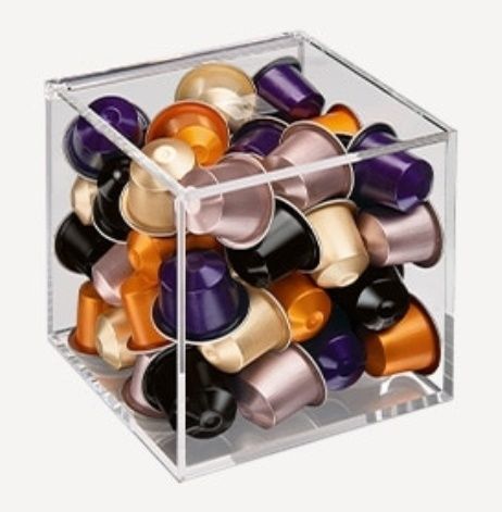 Suport capsule VIEW Cube - 13 cm x 13 cm x 13 cm - 50 capsule