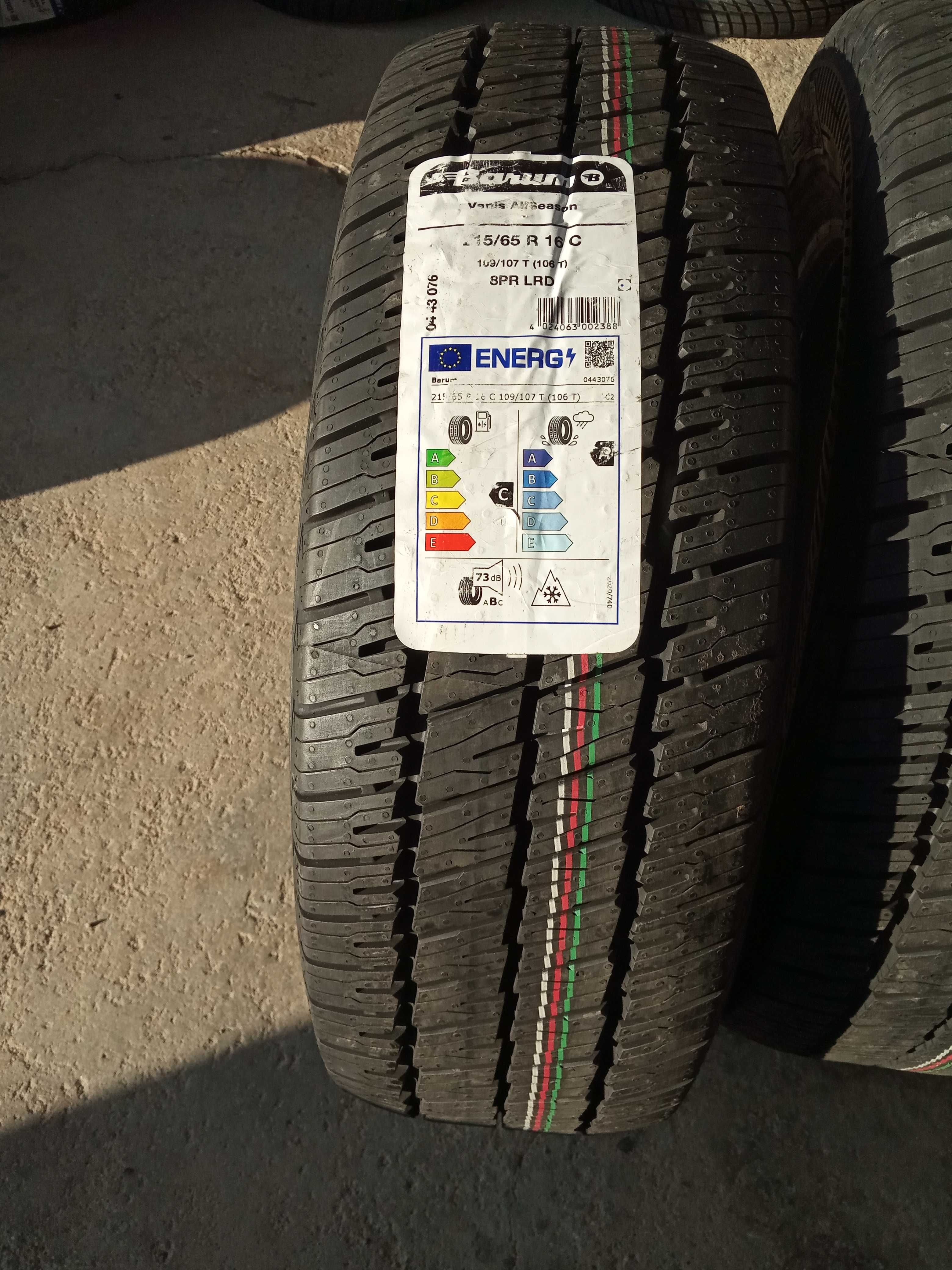 2 Нови бусови всесезонни гуми 215/65R16C Barum Vanis AllSeason 109T