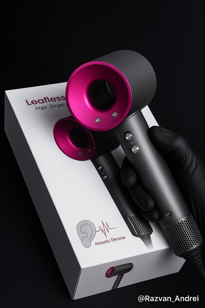 Uscator de par Tip Dyson Puternic cu 5 trepte de viteza 1600w