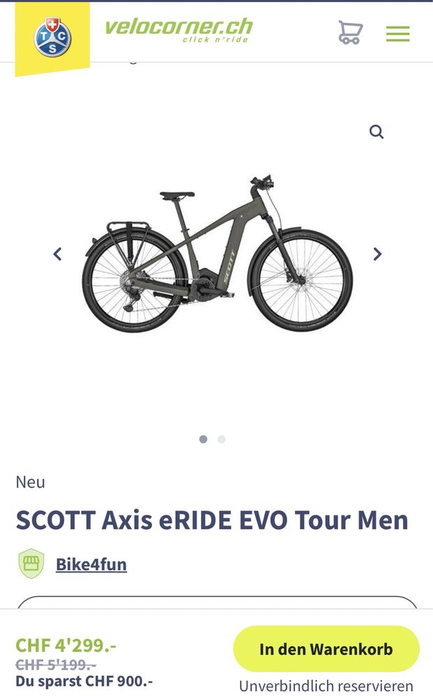 Bicicleta Electrica Scott Axis eride  (Cube Trek Ktm Cannondale Focus)