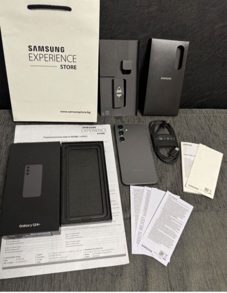 КАТО НОВ 512GB Samsung S24 Plus Experience Store Гаранция 2026 s24