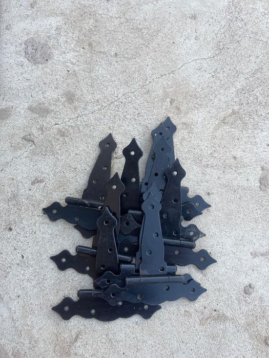 Uși pentru grătar din lemn + balamale