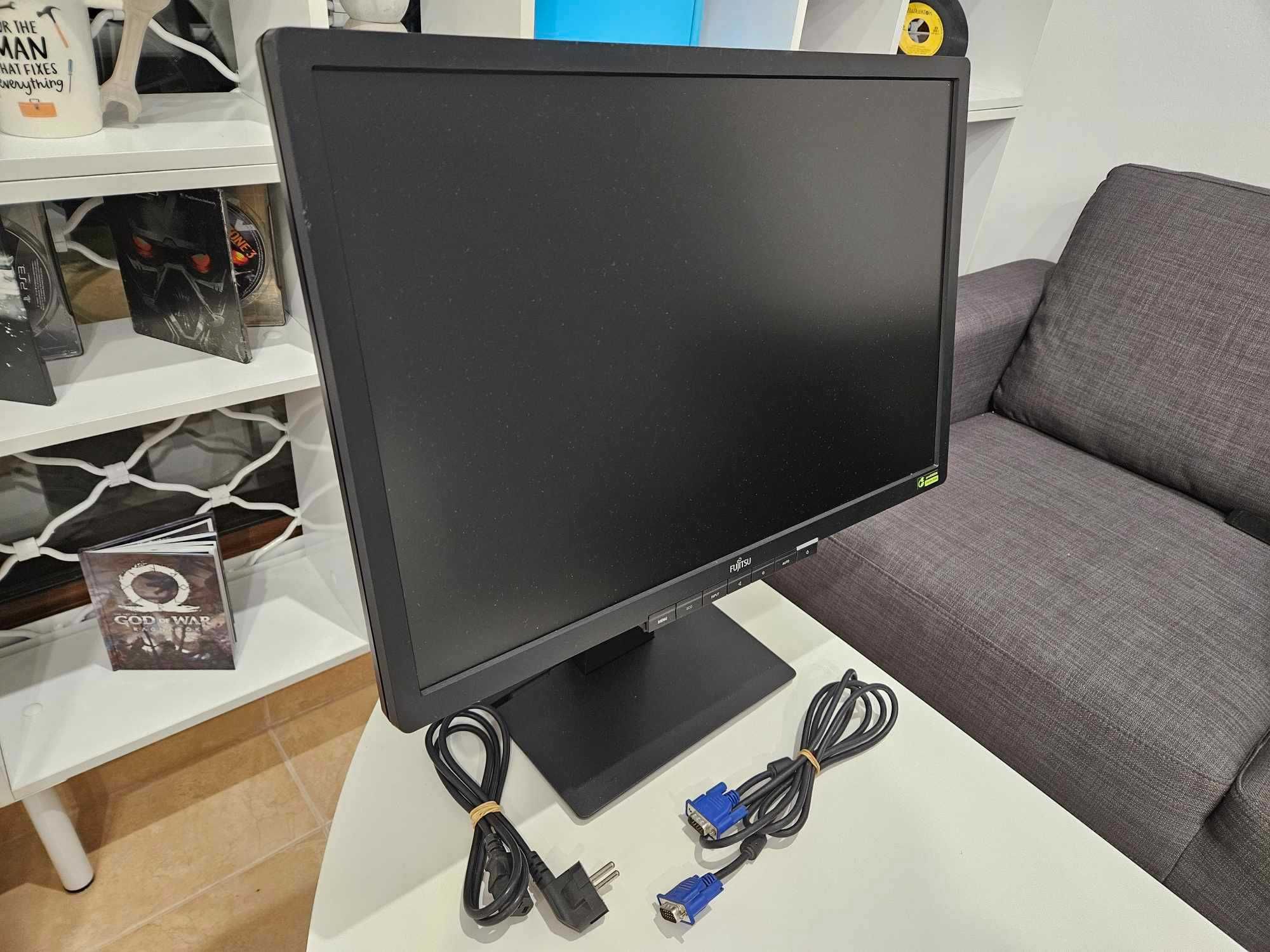 +Гаранция! Монитор Fujitsu B22W-6 LED 22" инча + кабели