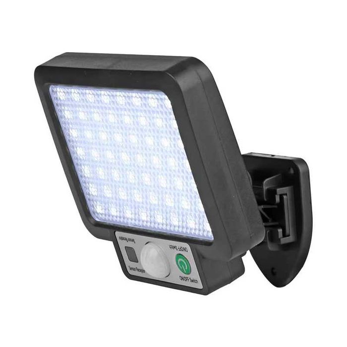 Lampă Solară 72LED cu Panou 3 Moduri Senzor de Mișcare, Ideal Grădină