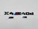 Set Embleme Compatibile BMW X4M40d negru