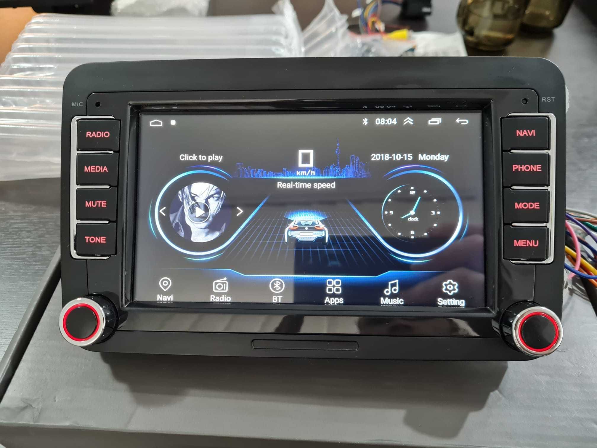 Navigatie cu Android VW Volkswagen Golf Passat Skoda Octavia 2GB RAM