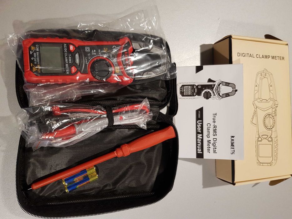 Multimetru digital tip cleste ampermetric 6-600V AC/DC Kaiweets HT206D