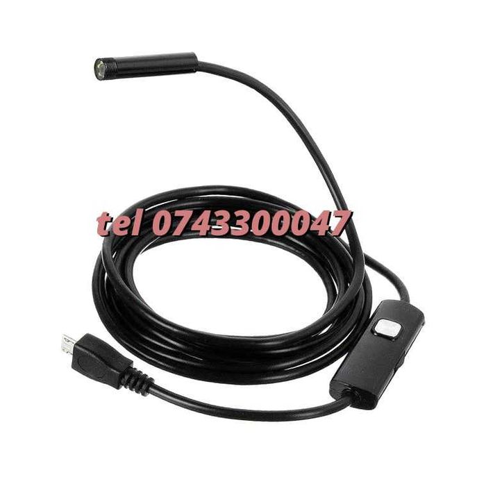 Camera Endoscopica Inspectie Auto  6leduri Hd720p  2m