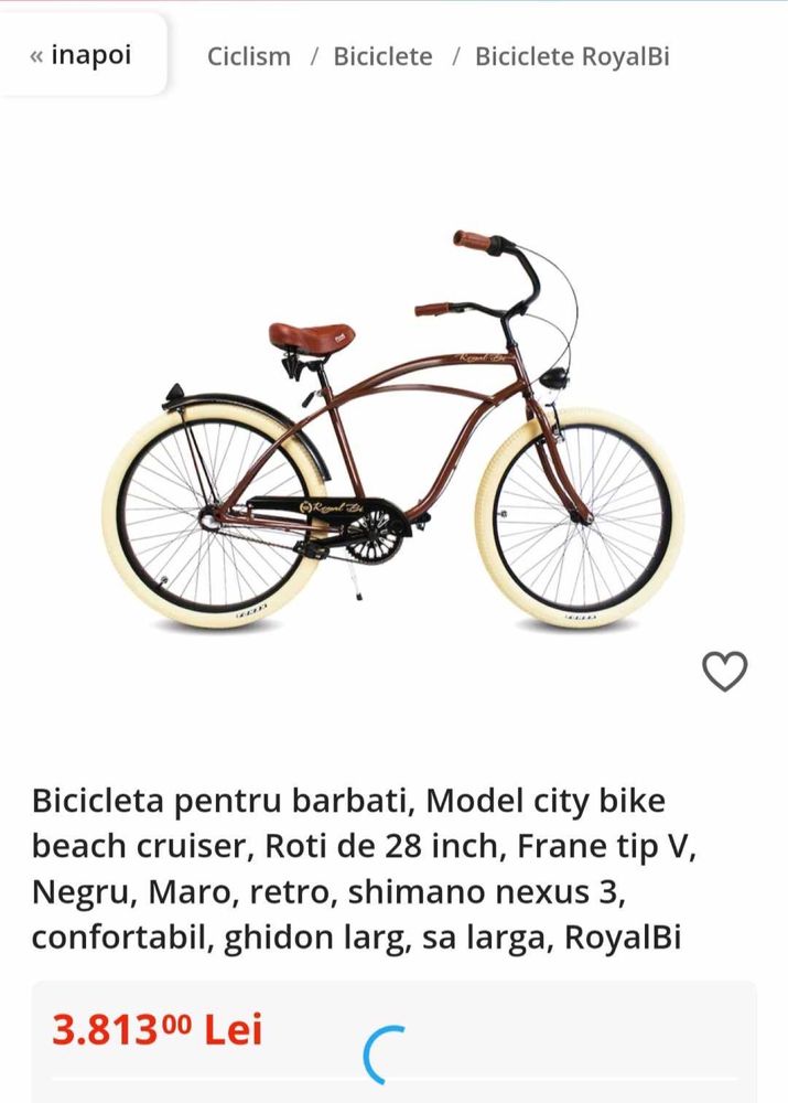 vand bicicleta RoyalBI