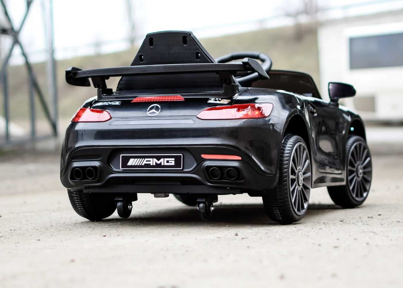 Masinuta electrica copii 1-4 ani Mercedes GTR AMG , Roti Moi #Negru