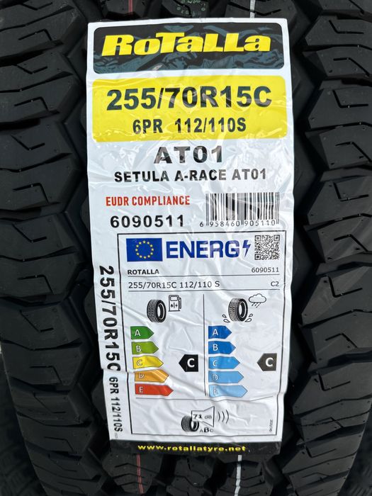 Нови джипови гуми ROTALLA SETULA AT01 255/70R15C 112/110S НОВ DOT