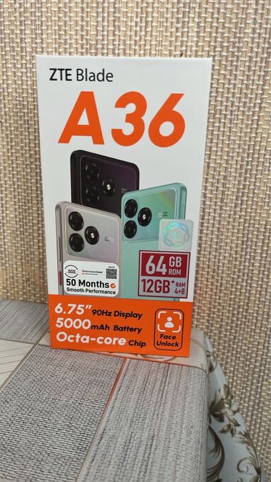 Zte Black A36 черный