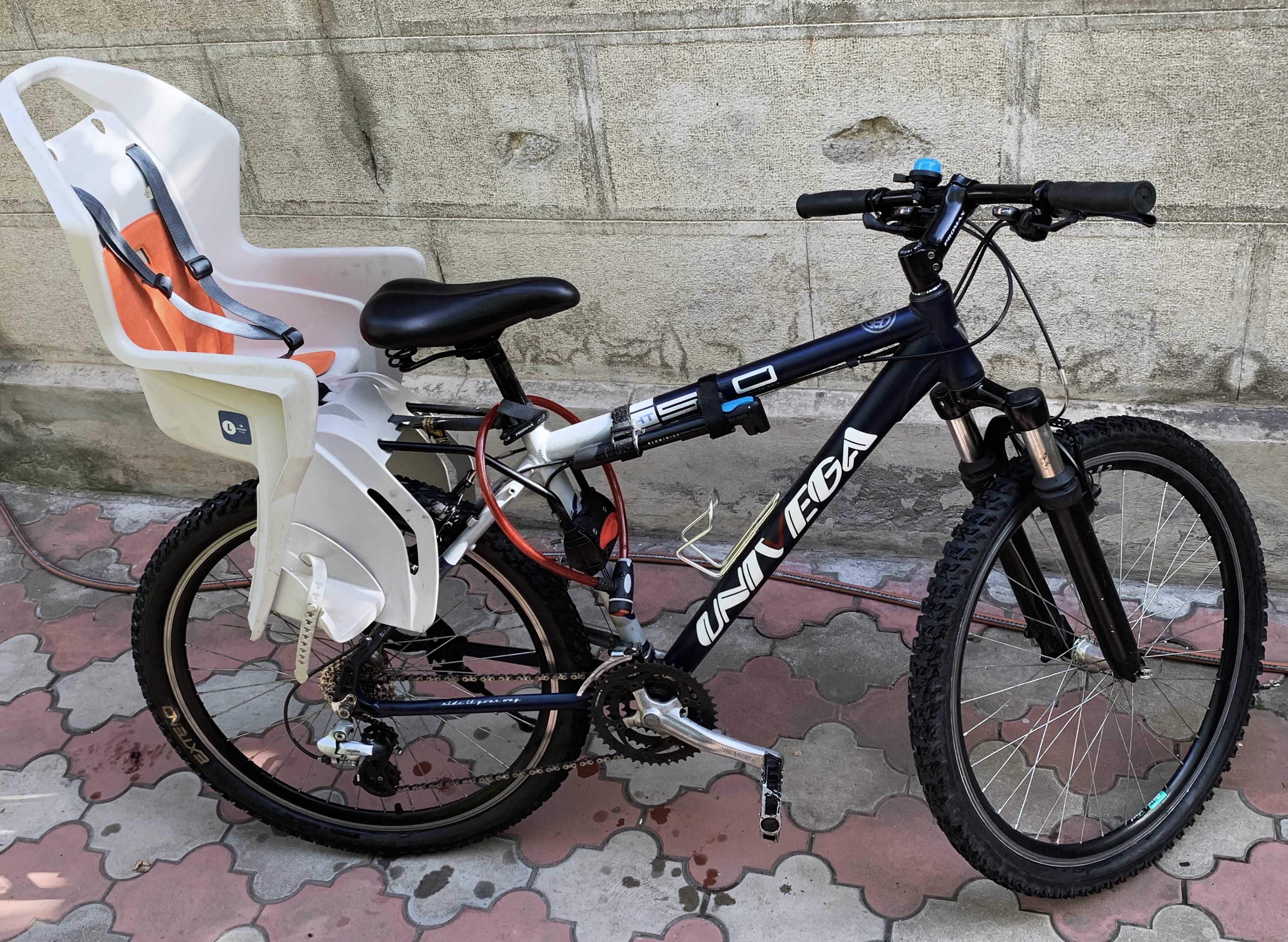 Bicicleta MTB Univega + scaun copil - 1.790 lei