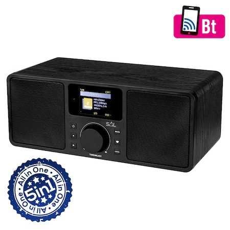 Internet radio global Bluetooth/WiFi 5 in 1, SAL, HiFi bass-reflex,nou