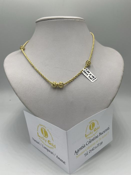 Lant Aur Dama 14k 45cm 7.09gr #21942