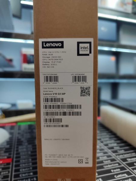 Lenovo V15 G3 Intel core i3-1215U