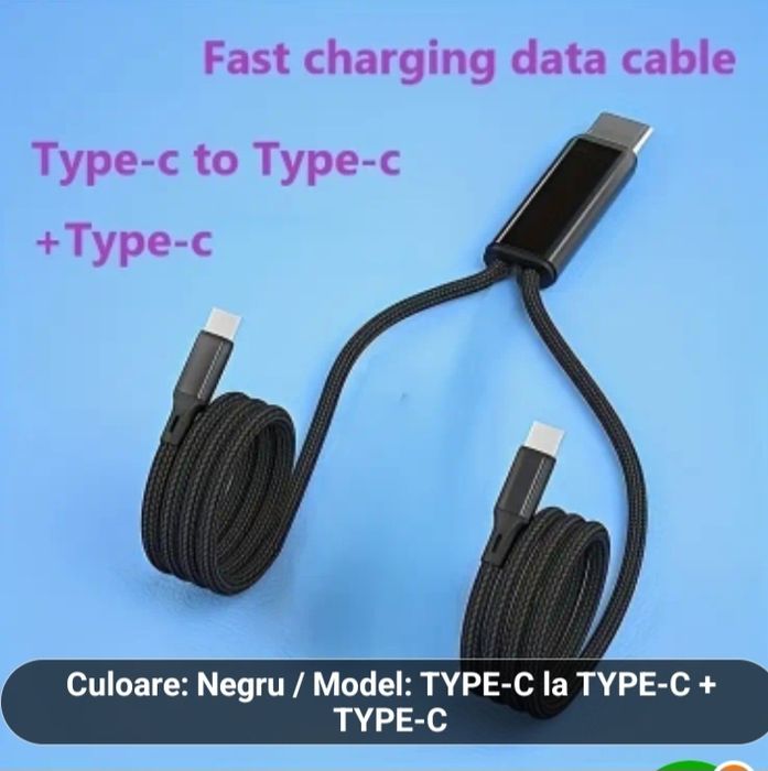 Vand cablu de incarcare pt 2 dispozituve simultan