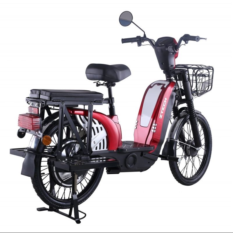 Bicicleta Electrica Ztech ZT-01, Rosu, Motor 420W, 48V, Fara Permis !