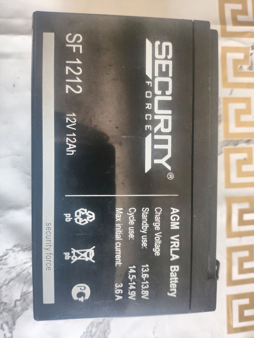 Продам аккумулятор security force sf1212