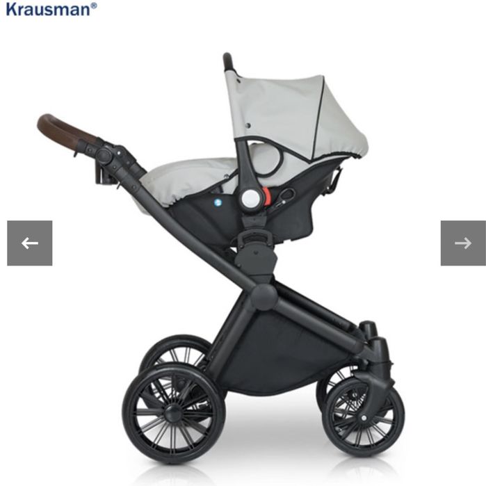 Carucior Krausman Rider soft light grey 3 in1