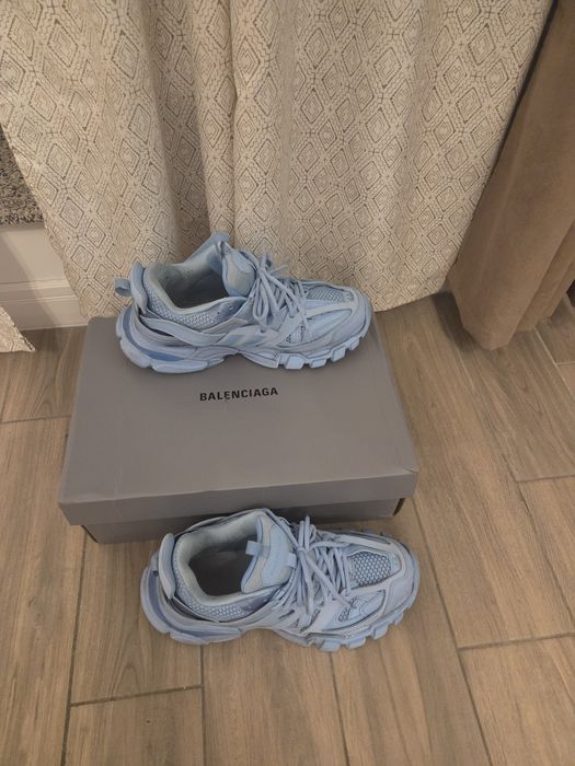 Balenciaga track baby blue reflective