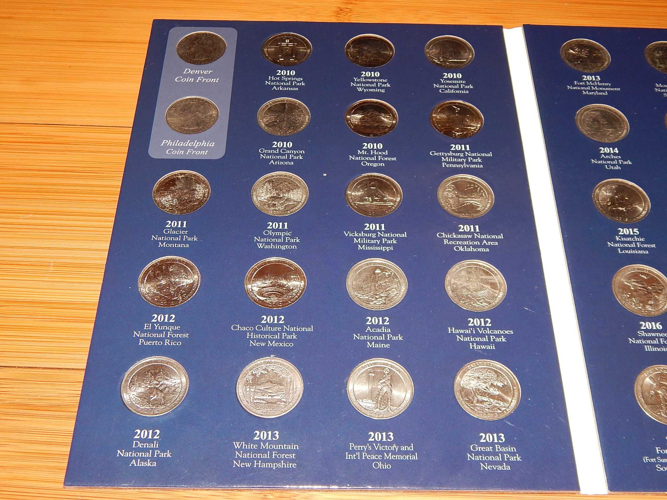 Set monede Parcuri Nationale Americane 2010-2021