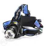 Lanterna Frontala cu zoom Led Cree T6 și Acumulatori 18650 noua