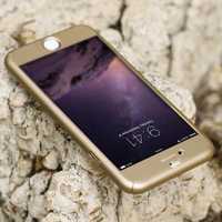 Husa iPhone 6/6s PLUS GOLD 360 grade protectie fata-spate