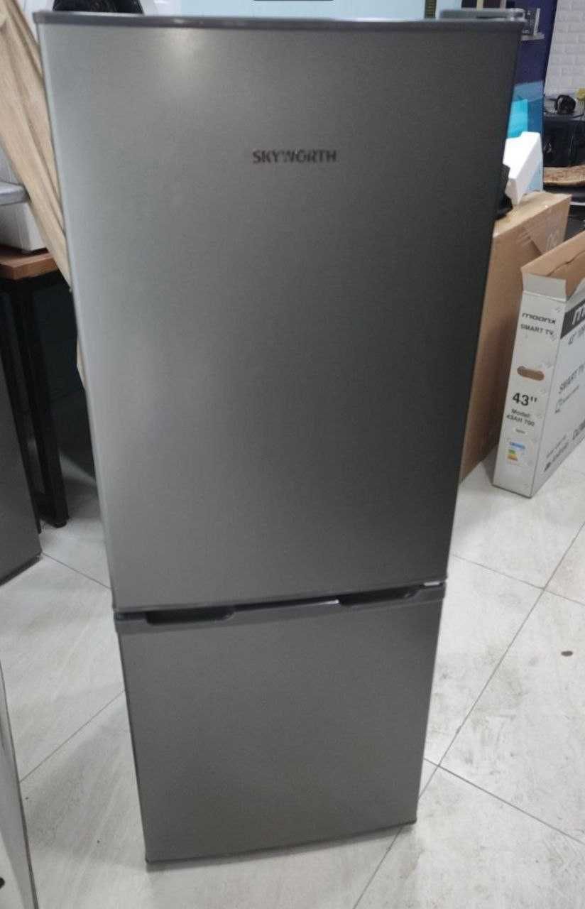 Холодильник SKYWORTH/Серый/SmartFrost/Высота 124см/Гарантия + Доставка
