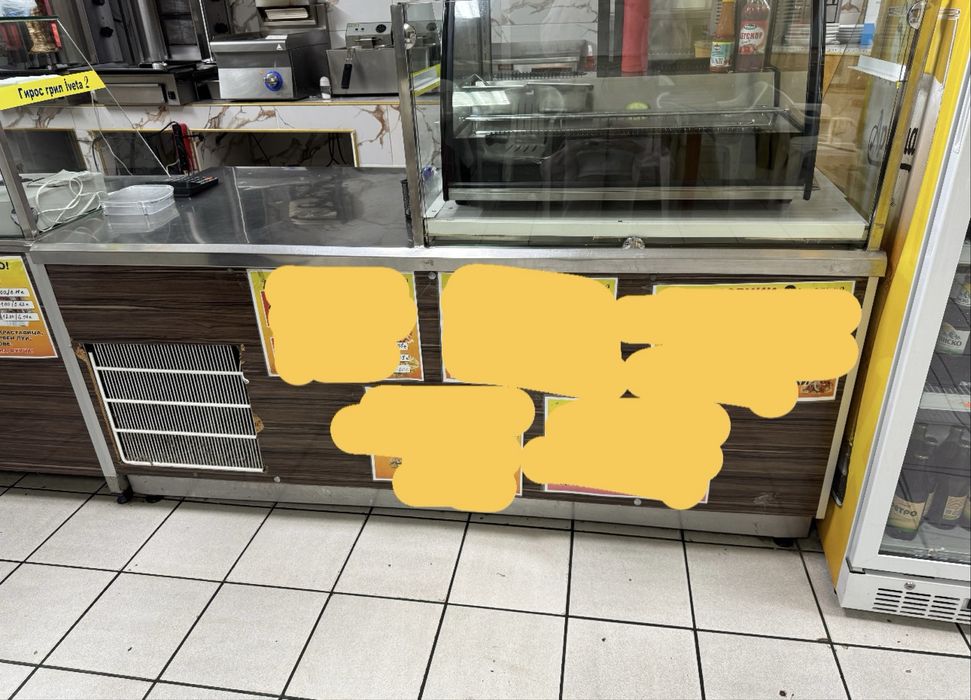 Хладилна витрина и бен мари