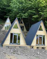 Fac case cabane lemn tip A modulare